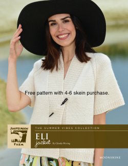 woman in knit eli jacket